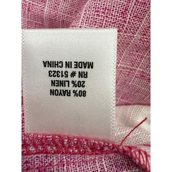 NWT MSK Sleeveless Maxi Dress S Pink Red Floral Tiered Boho Resort Chic - Picture 6 of 6